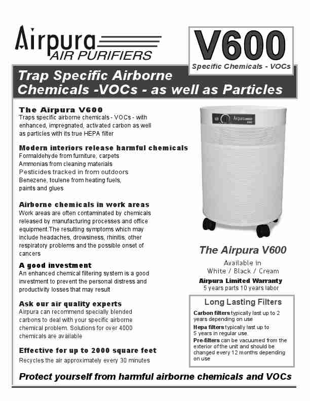Airpura Industries Air Cleaner Airpura V600-page_pdf